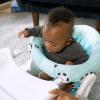 imageBaby Einstein Dine ampamp Discover MultiUse Booster Feeding ampamp Floor Activity Seat with SelfStoring TrayFloor Seat