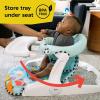 imageBaby Einstein Dine ampamp Discover MultiUse Booster Feeding ampamp Floor Activity Seat with SelfStoring TrayFloor Seat