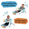 imageBaby Einstein Dine ampamp Discover MultiUse Booster Feeding ampamp Floor Activity Seat with SelfStoring TrayFloor Seat