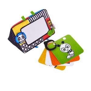 imageBaby Einstein Flip For Art High Contrast Floor Activity Mirror with Take Along Cards Tummy Time Play Newborn