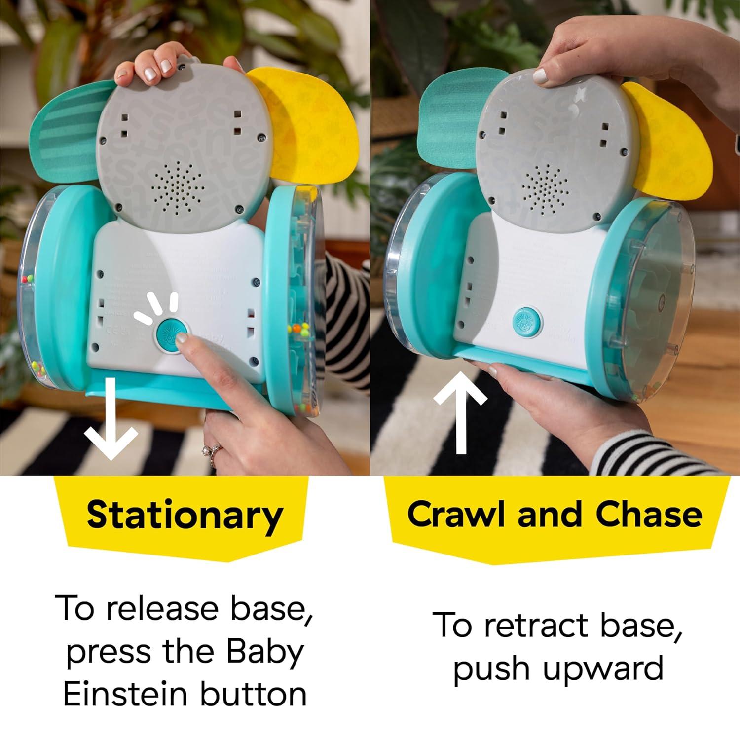 imageBaby Einstein Glow ampamp Discover Light Bar Musical Toy Activity Station Sitting Up and Tummy Time Toy Color and Animal Learning Toy Infant Ages 3 monthsChase  Tap Earl