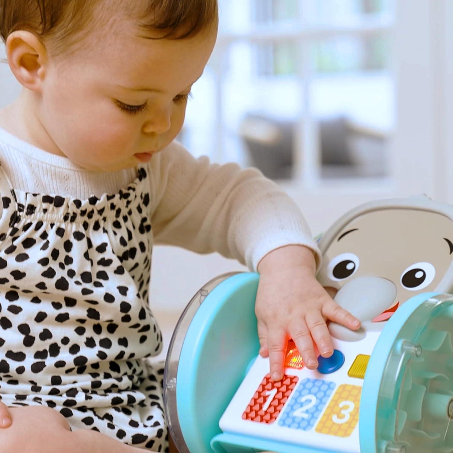 imageBaby Einstein Glow ampamp Discover Light Bar Musical Toy Activity Station Sitting Up and Tummy Time Toy Color and Animal Learning Toy Infant Ages 3 monthsChase  Tap Earl