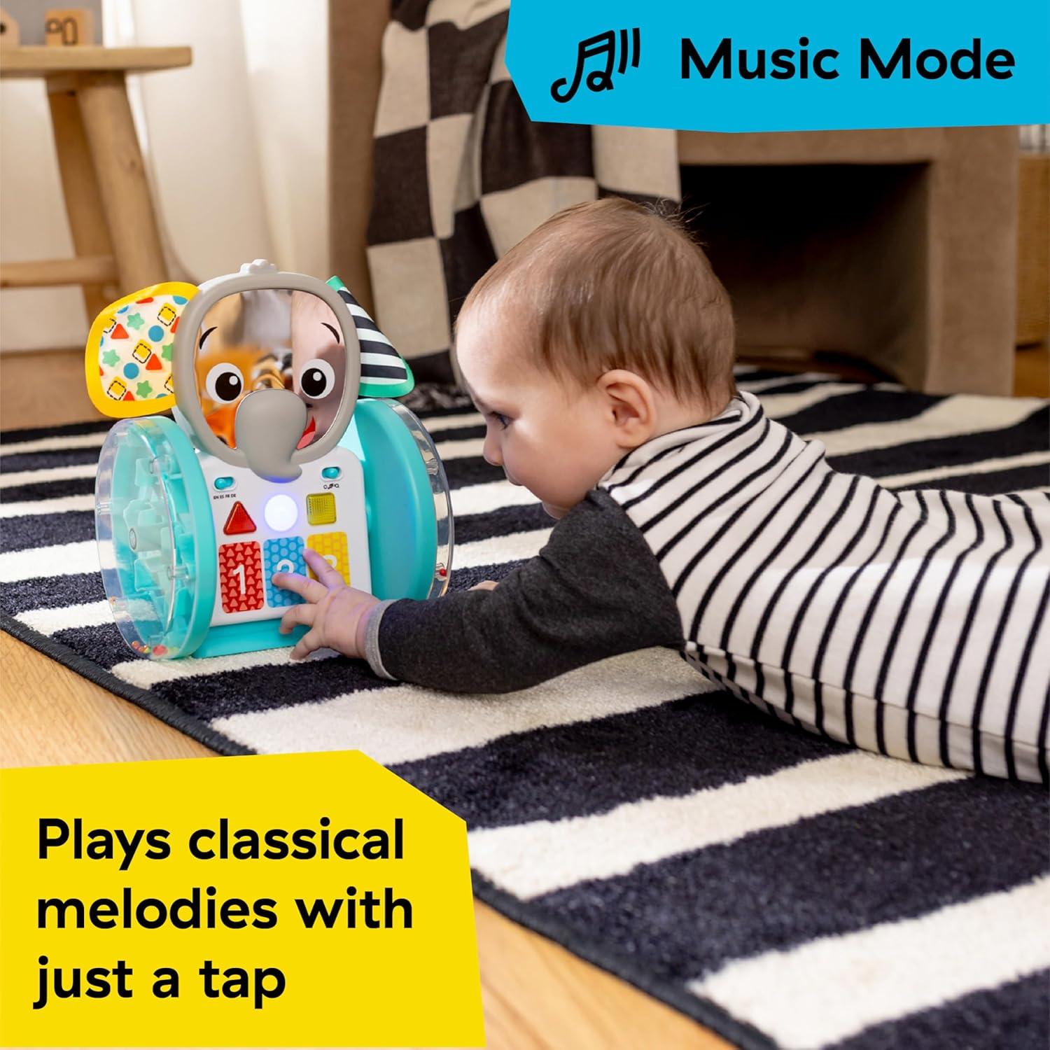 imageBaby Einstein Glow ampamp Discover Light Bar Musical Toy Activity Station Sitting Up and Tummy Time Toy Color and Animal Learning Toy Infant Ages 3 monthsChase  Tap Earl