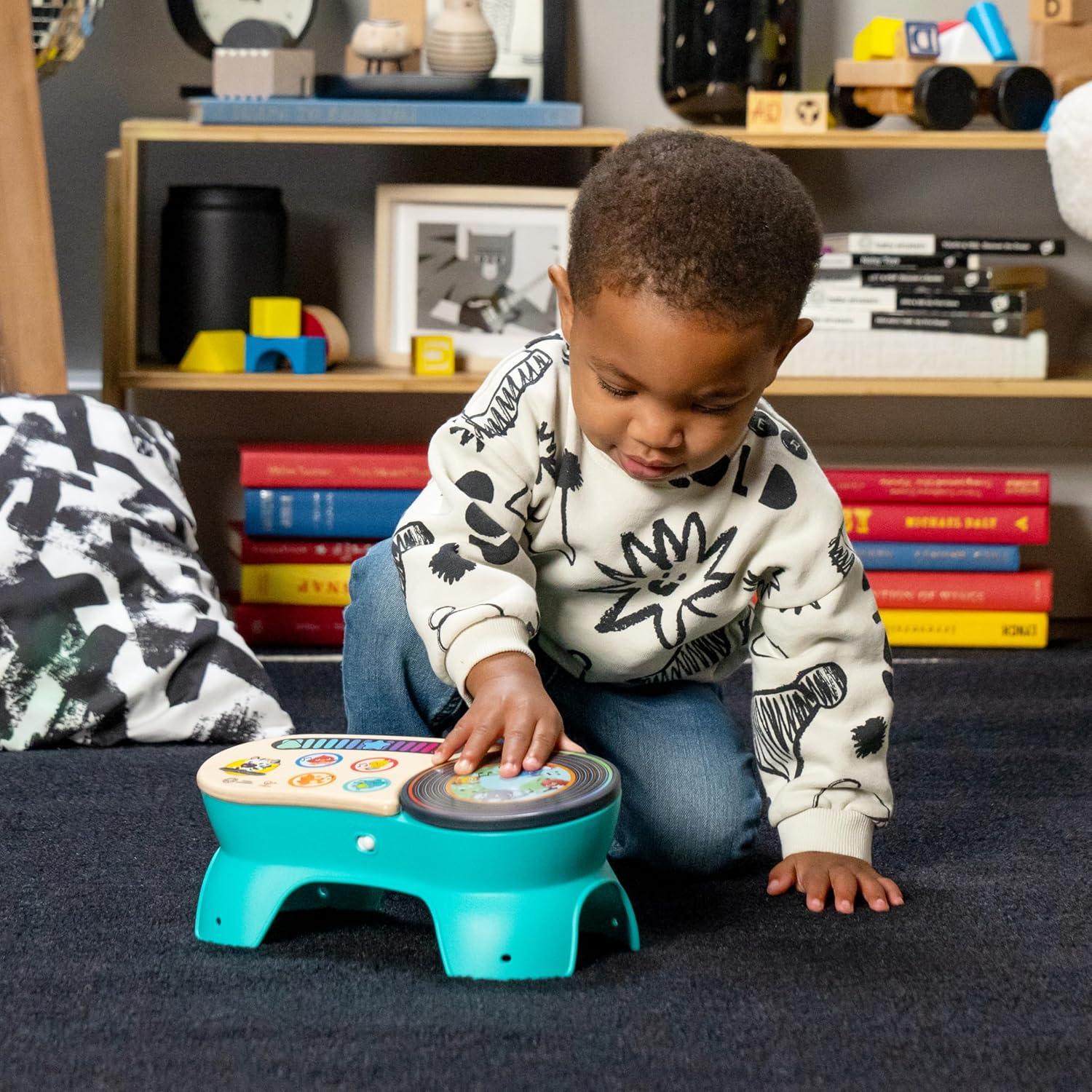 imageBaby Einstein Magic Touch Wooden Drum Musical Toy Ages 6 months PlusDj Turntable