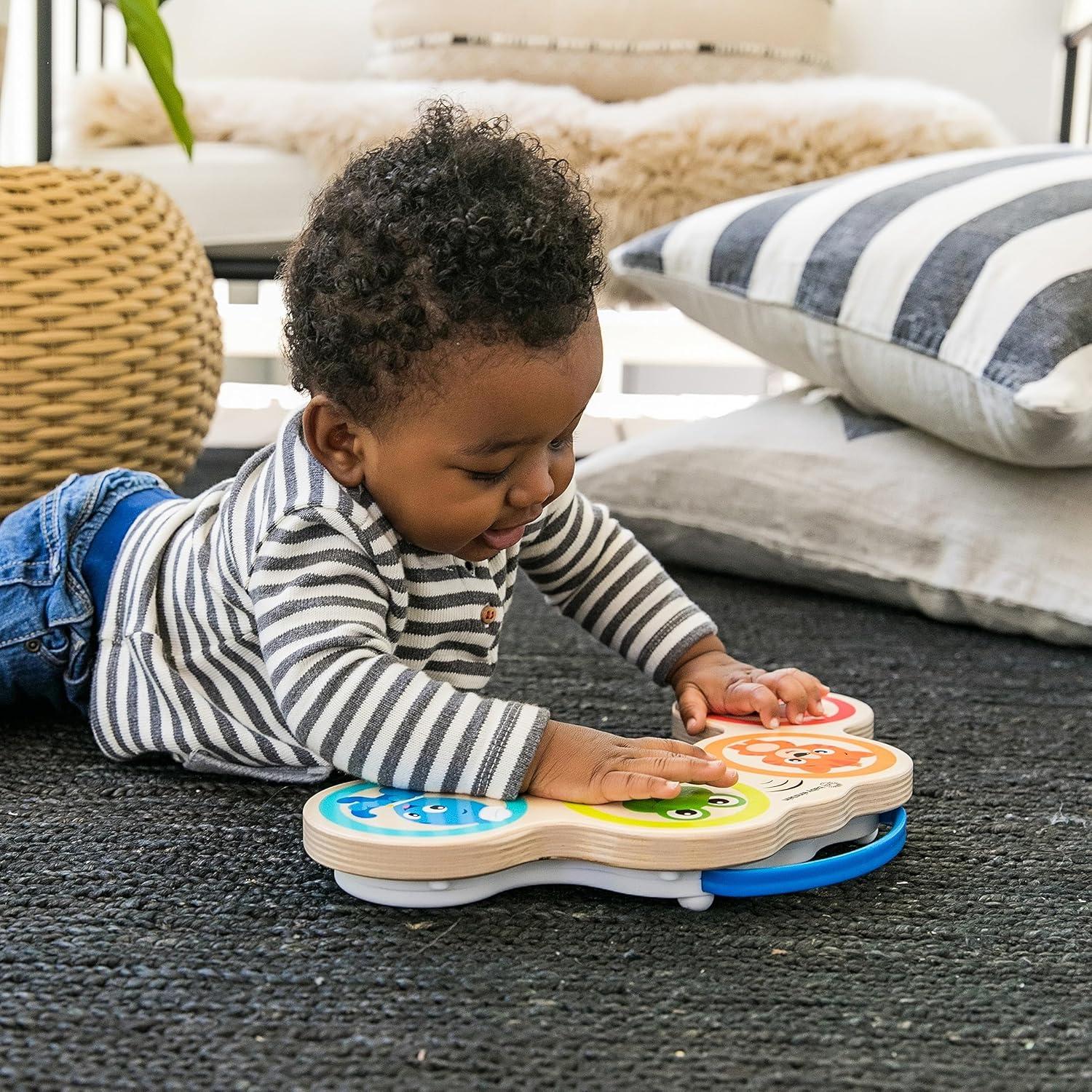 imageBaby Einstein Magic Touch Wooden Drum Musical Toy Ages 6 months PlusDrum