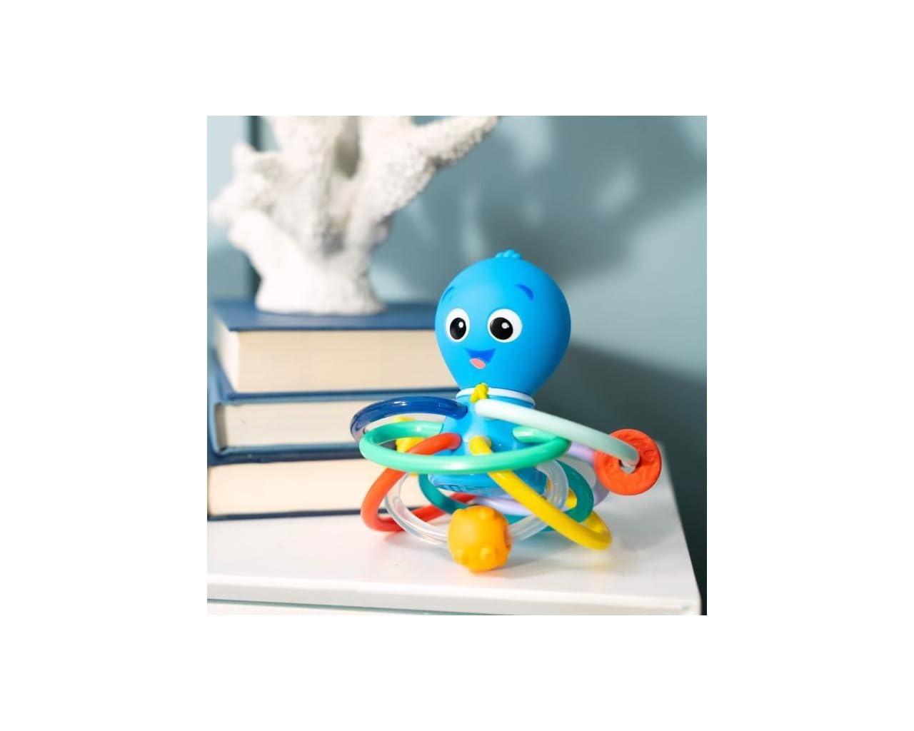 imageBaby Einstein Ocean Explorers Opuss Shake ampamp Soothe Teether Toy ampamp Rattle Ages 0 Months and Up