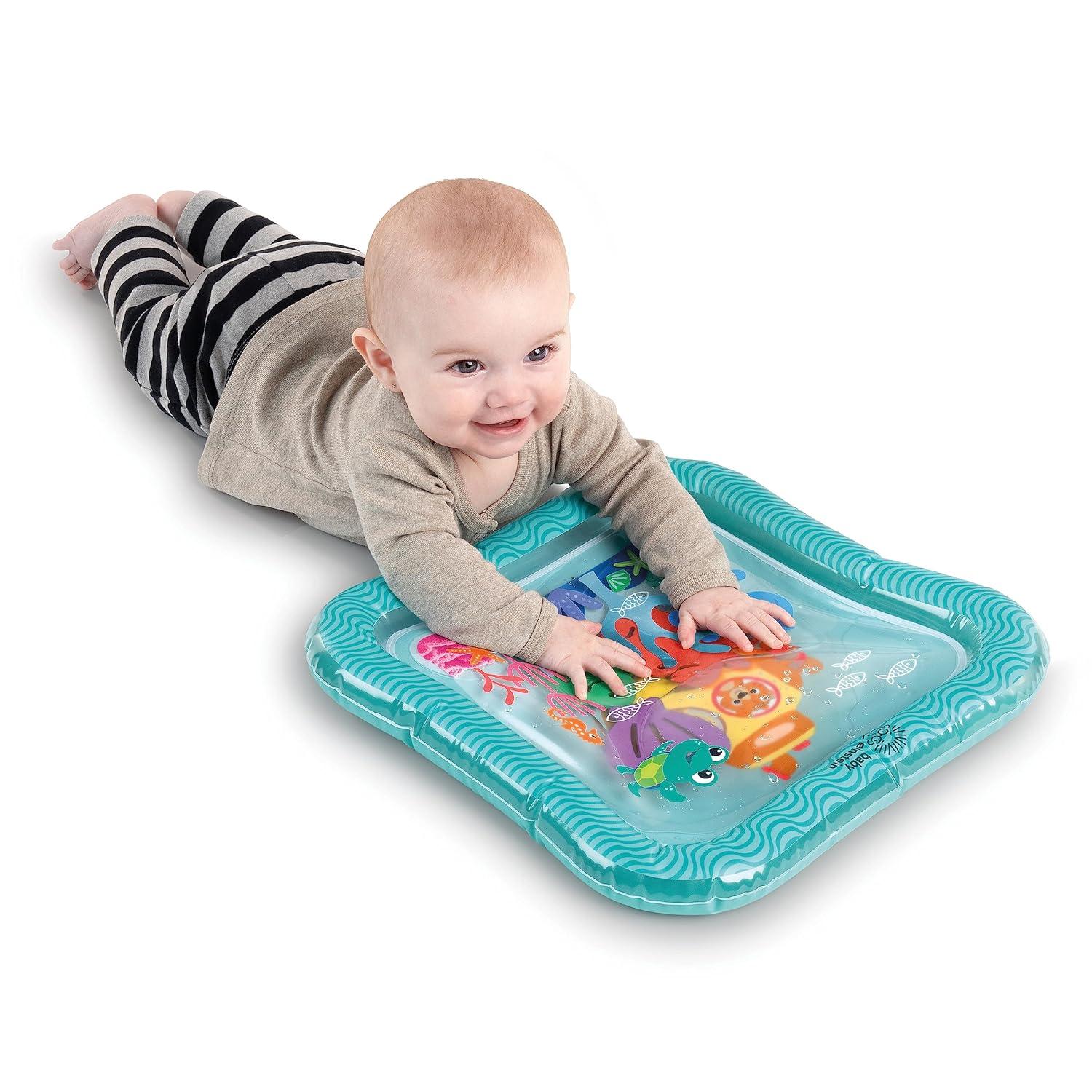 imageBaby Einstein Ocean Explorers Sensory Splash Water Mat for Tummy Time or Seated Play Ages 036 MonthsOcean Explorers