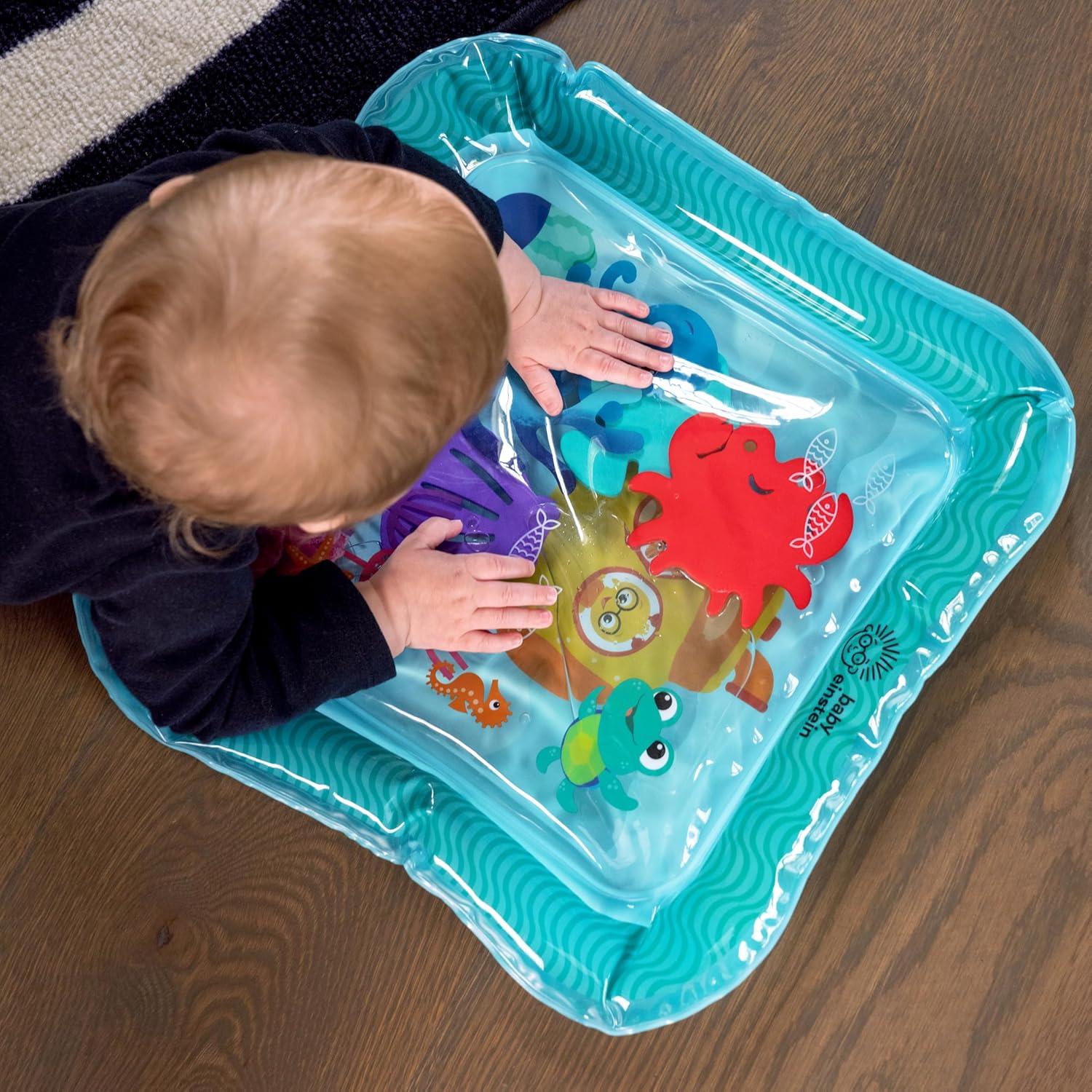 imageBaby Einstein Ocean Explorers Sensory Splash Water Mat for Tummy Time or Seated Play Ages 036 MonthsOcean Explorers