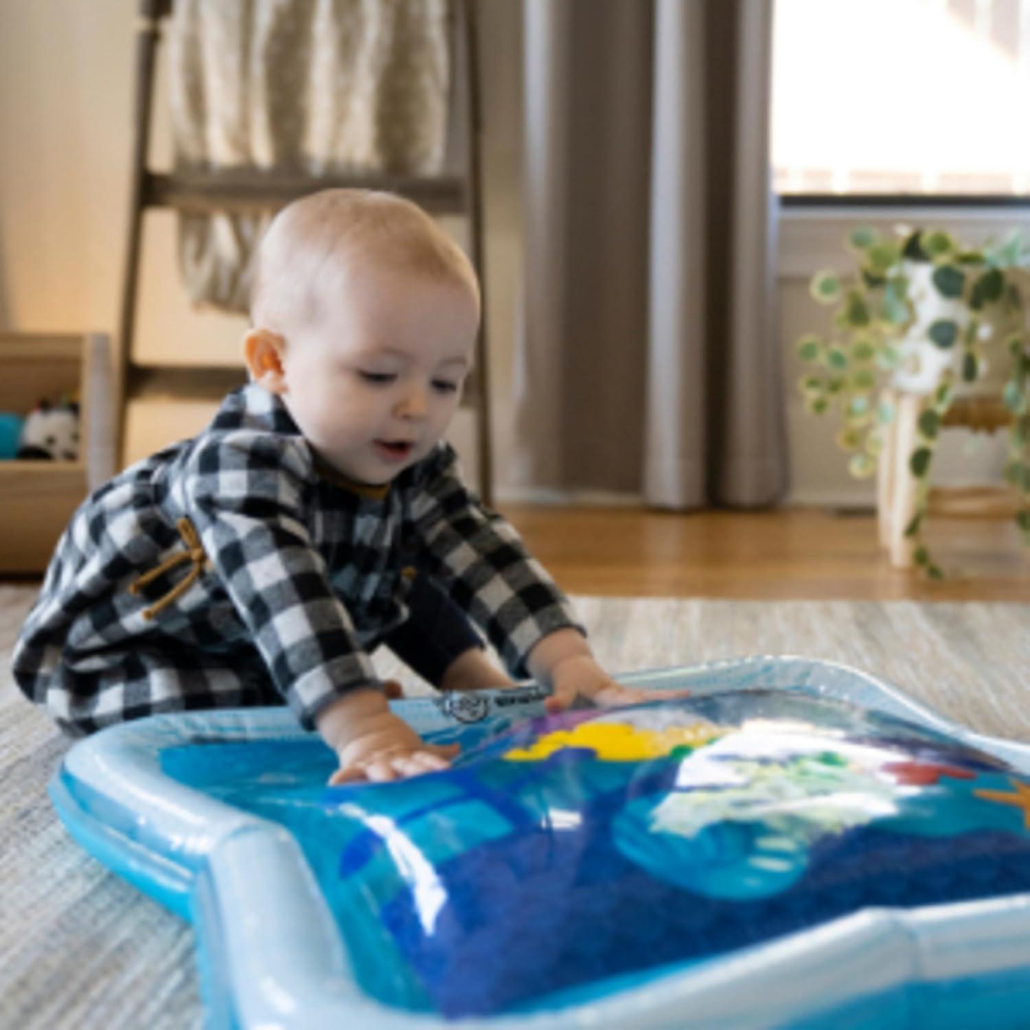 imageBaby Einstein Ocean Explorers Sensory Splash Water Mat for Tummy Time or Seated Play Ages 036 MonthsOctopus