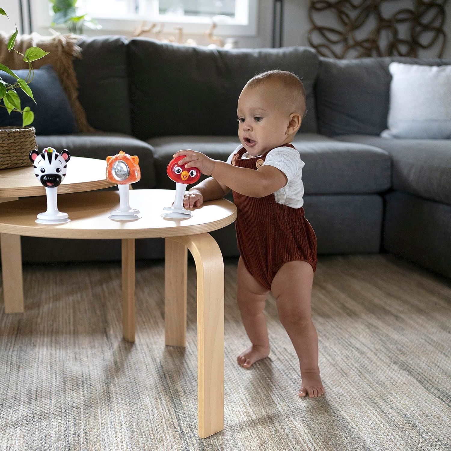 imageBaby Einstein Sticky Spinner BPAfree High Chair Activity Toy Ages 3 MonthsRattle  Jingle