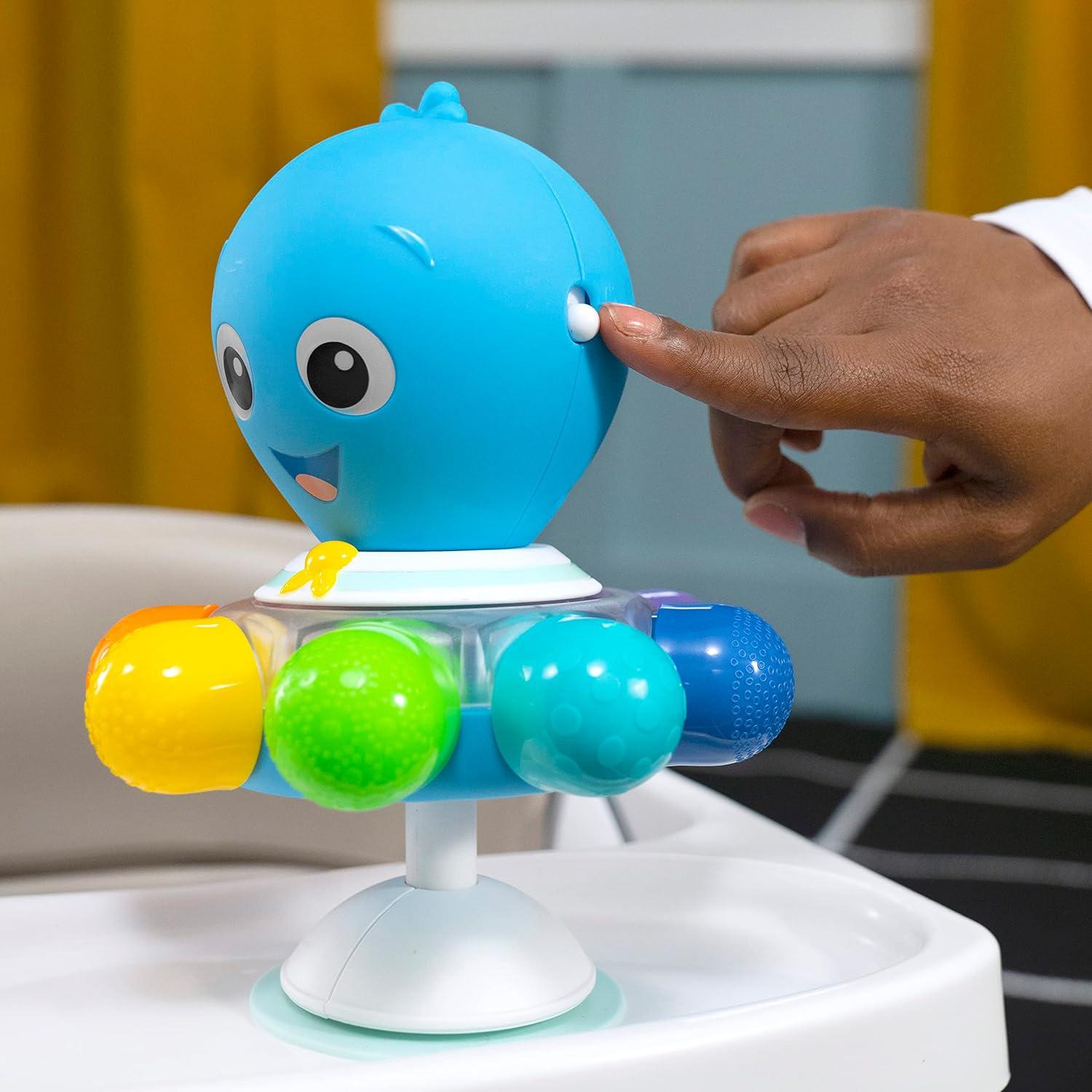 imageBaby Einstein Sticky Spinner BPAfree High Chair Activity Toy Ages 3 MonthsSpin  Sea Activity Toy