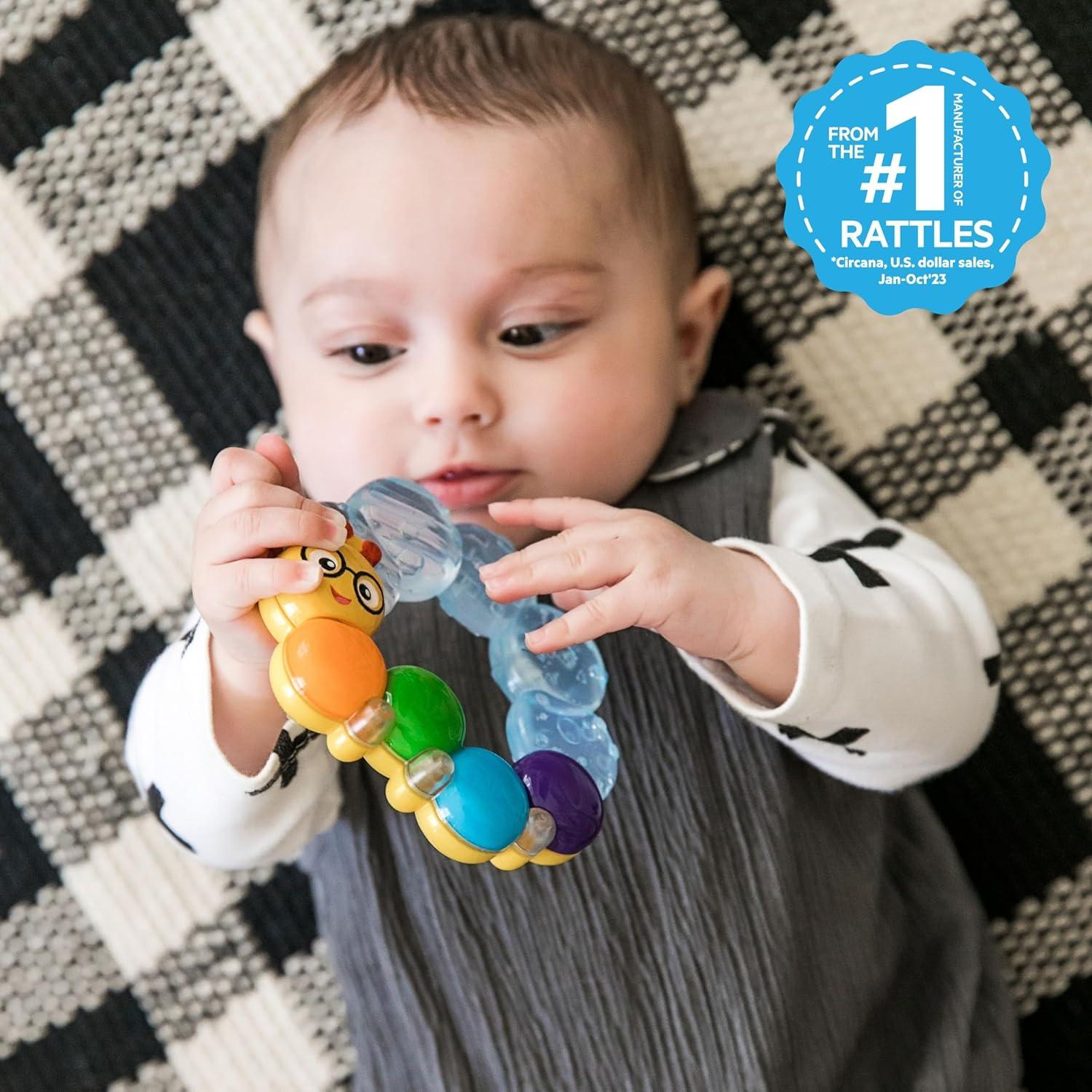 imageBaby Einstein Teetherpillar Rattle and Chill Teething Toy Ages 3 months Cal Teething Ring
