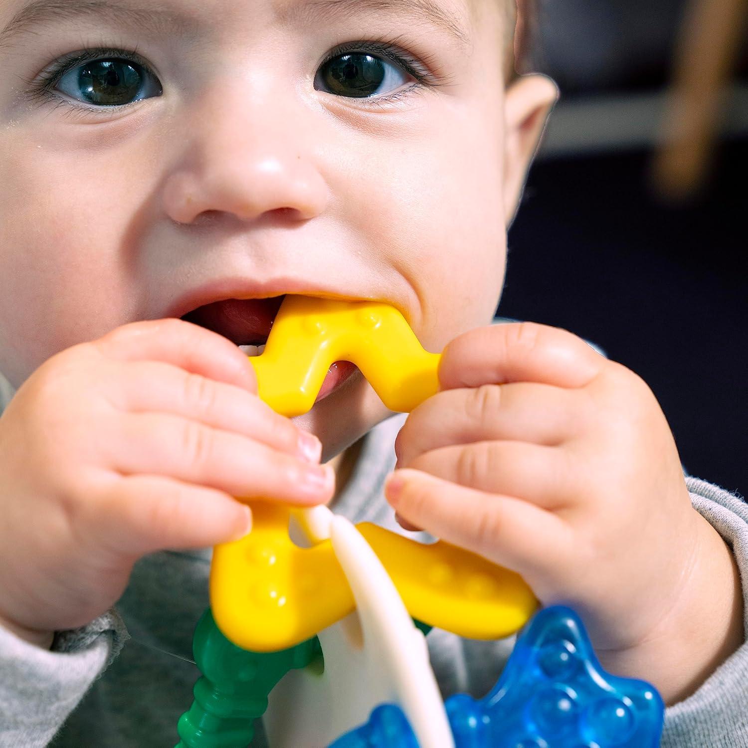 imageBaby Einstein Teetherpillar Rattle and Chill Teething Toy Ages 3 months Sea of Sensory Teether