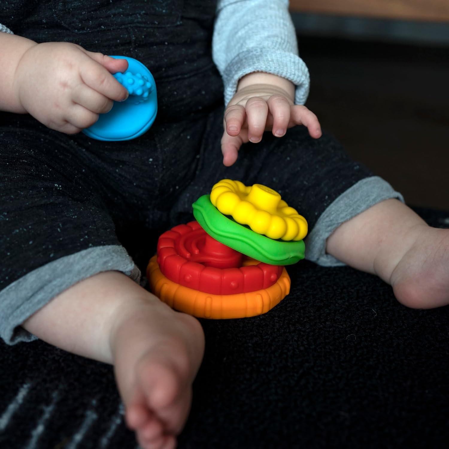 imageBaby Einstein Teetherpillar Rattle and Chill Teething Toy Ages 3 months Stack  Teethe