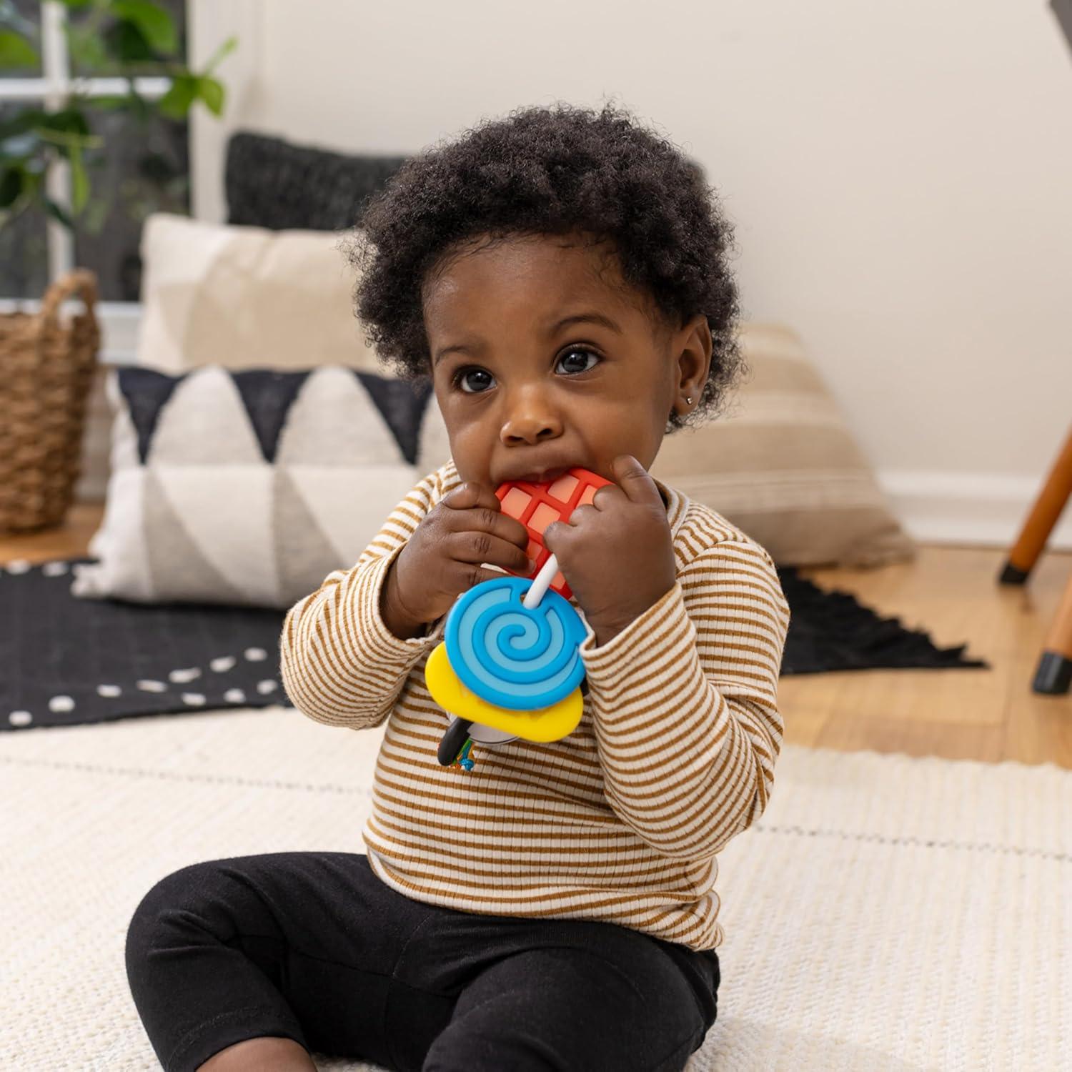 imageBaby Einstein Teetherpillar Rattle and Chill Teething Toy Ages 3 months Zen ShakeaShape Teether
