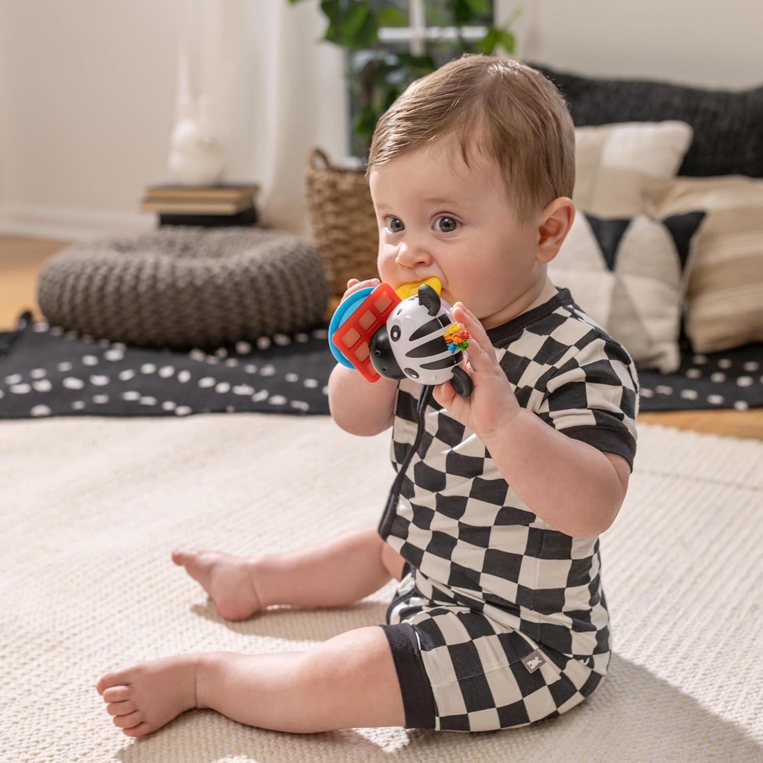 imageBaby Einstein Teetherpillar Rattle and Chill Teething Toy Ages 3 months Zen ShakeaShape Teether