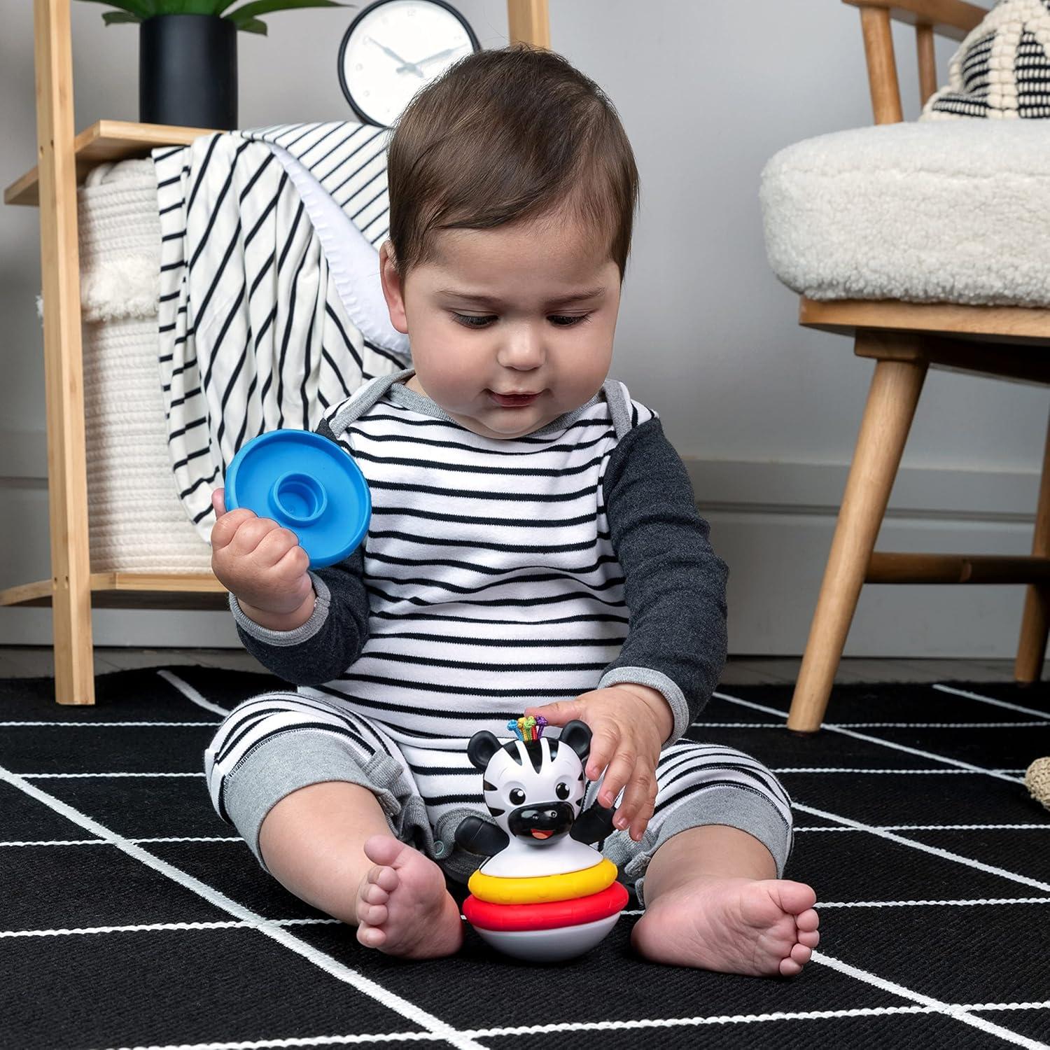 imageBaby Einstein Teetherpillar Rattle and Chill Teething Toy Ages 3 months Zen Stack  Wobble Teether