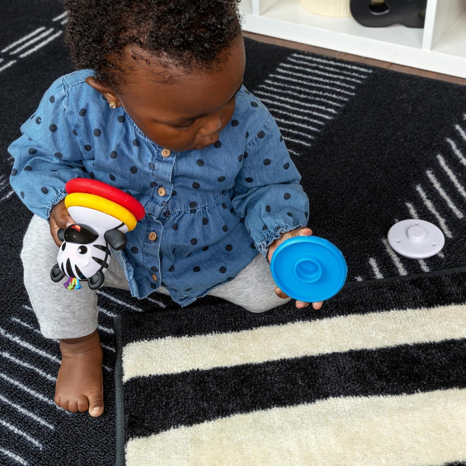 imageBaby Einstein Teetherpillar Rattle and Chill Teething Toy Ages 3 months Zen Stack  Wobble Teether