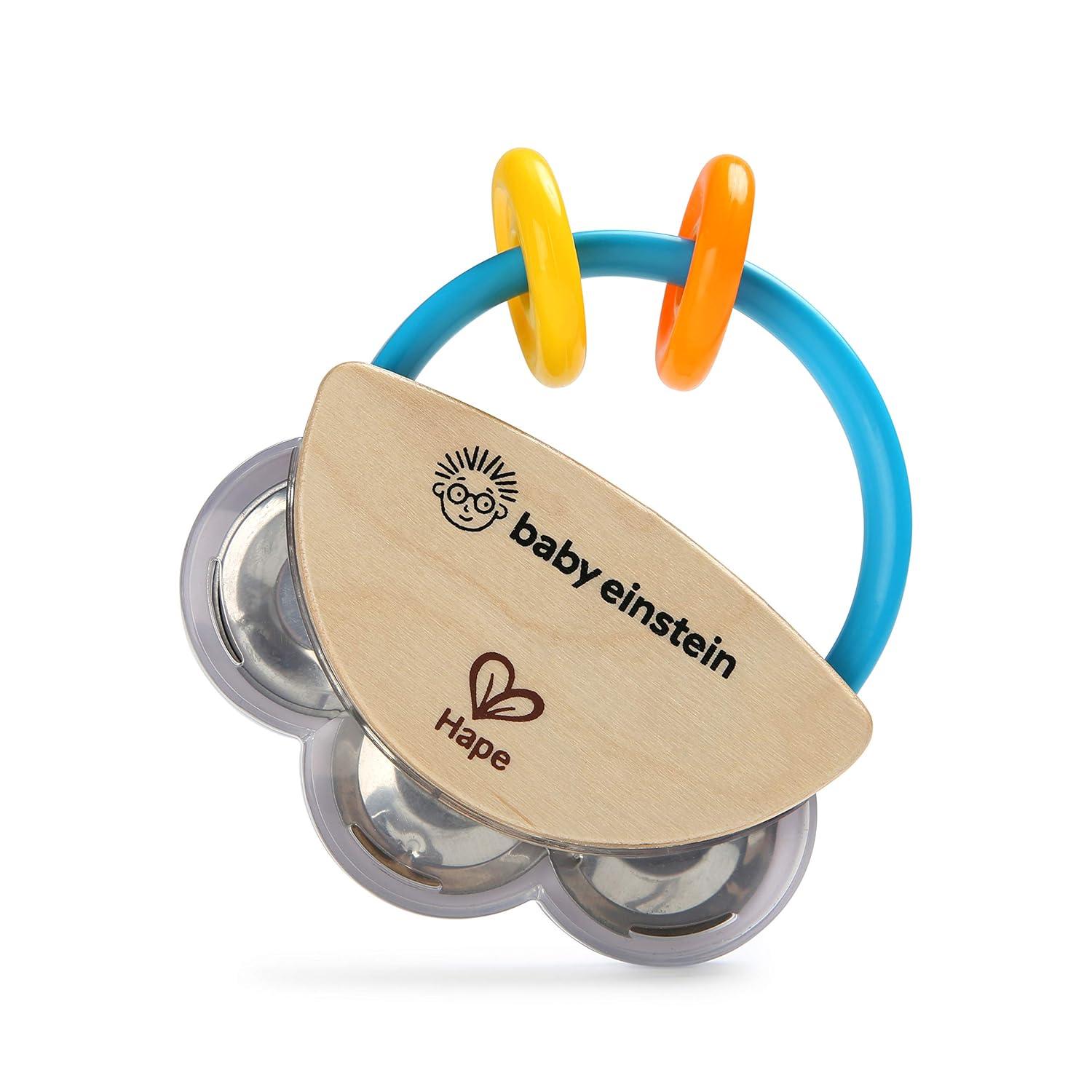 imageBaby Einstein Tiny Tambourine Wooden Musical Toy Ages 3 months 