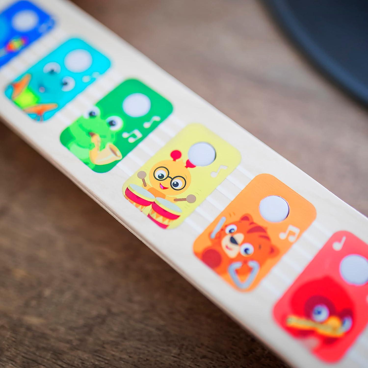 imageBaby Einstein Together in Tune Piano ampamp Guitar Bundle Safe Wireless Wooden Musical Toddler Toys Magic Touch 6 MonthsConnected Guitar