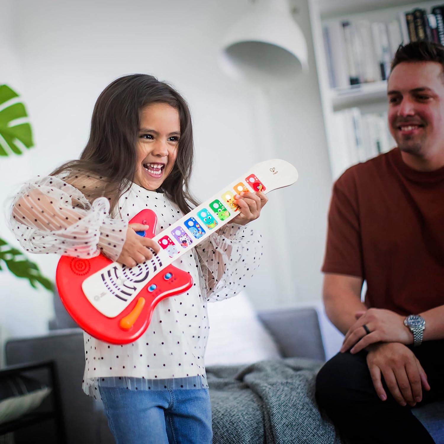 imageBaby Einstein Together in Tune Piano ampamp Guitar Bundle Safe Wireless Wooden Musical Toddler Toys Magic Touch 6 MonthsConnected Guitar