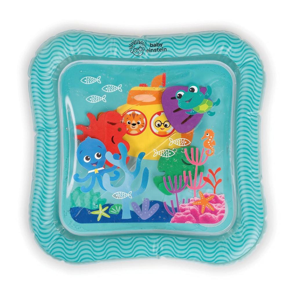 imageBaby Einstein Ocean Explorers Sensory Splash Water Mat for Tummy Time or Seated Play Ages 036 MonthsOcean Explorers