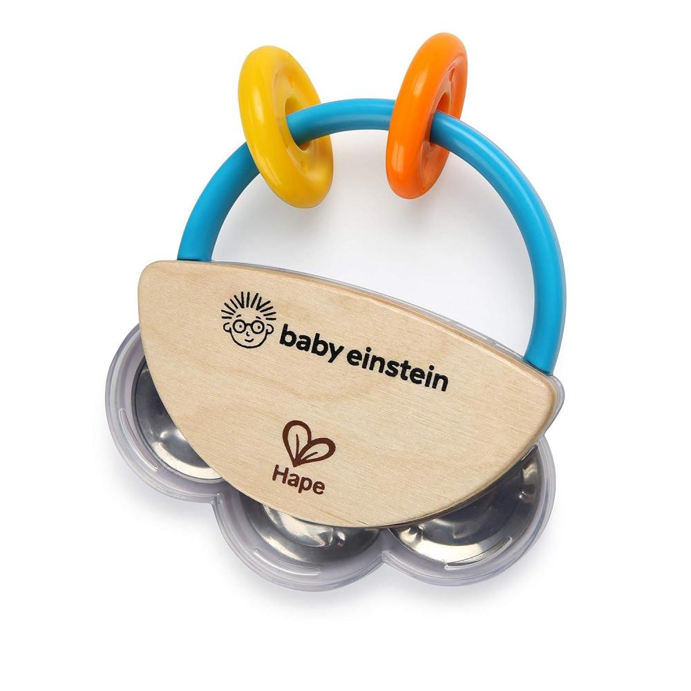 imageBaby Einstein Tiny Tambourine Wooden Musical Toy Ages 3 months