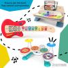 imageBaby Einstein Together in Tune Piano ampamp Guitar Bundle Safe Wireless Wooden Musical Toddler Toys Magic Touch 6 MonthsConnected Guitar