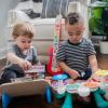 imageBaby Einstein Together in Tune Piano ampamp Guitar Bundle Safe Wireless Wooden Musical Toddler Toys Magic Touch 6 MonthsConnected Piano