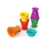 imageBaby Einstein Stack ampamp Squish Cups Infant to Toddler Collapsible Sensory Toys for Beach Bath Floor ampamp More 6pcs 3 Months