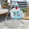 imageBaby Einstein Ocean Explorers Musical Compact Lightweight Baby Swing 6Speed MultiDirection Vibrations Music Sounds 09 Months  GreyGray