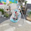 imageBaby Einstein Ocean Explorers Musical Compact Lightweight Baby Swing 6Speed MultiDirection Vibrations Music Sounds 09 Months  GreyGray