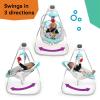 imageBaby Einstein Ocean Explorers Musical Compact Lightweight Baby Swing 6Speed MultiDirection Vibrations Music Sounds 09 Months  GreyGray