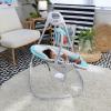 imageBaby Einstein Ocean Explorers Musical Compact Lightweight Baby Swing 6Speed MultiDirection Vibrations Music Sounds 09 Months  GreyGray