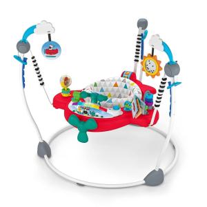 imageBaby Einstein Ocean Explorers Airplane Adventure 2in1 Interactive Activity Jumper with Lights Ages 6 months  Max weight 25 lbs UnisexAirplane Adventure