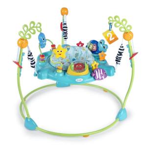 imageBaby Einstein Ocean Explorers Airplane Adventure 2in1 Interactive Activity Jumper with Lights Ages 6 months  Max weight 25 lbs UnisexCuriosity Cove