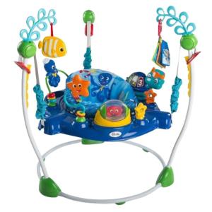 imageBaby Einstein Ocean Explorers Airplane Adventure 2in1 Interactive Activity Jumper with Lights Ages 6 months  Max weight 25 lbs UnisexNeptunes Ocean